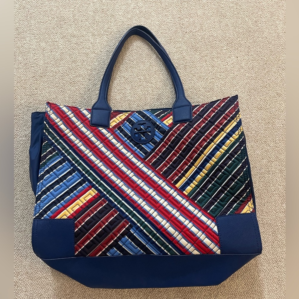 Tory Burch Vibrant Striped Tote